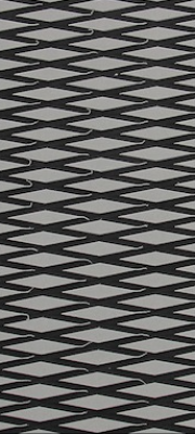 Mat sheet "Cut Diamond"  grey light on black