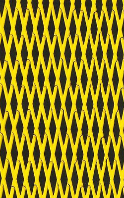 Mat sheet "Cut Diamond"  Black on Yellow