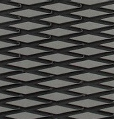 Mat sheet "Cut Diamond" grey on black