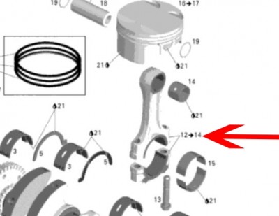 Crankshaft connecting rod assy